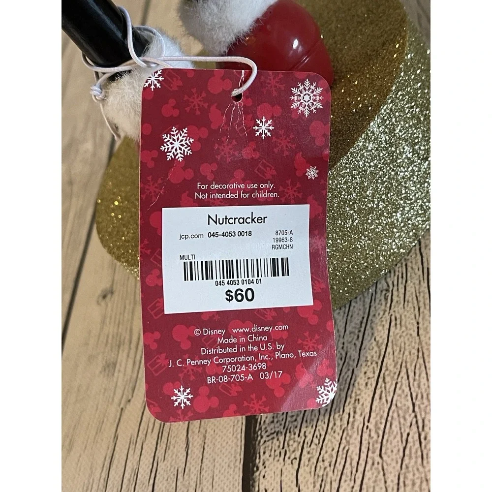 Disney Minnie Mouse Christmas Nutcracker Santa Claus Holiday Red Green